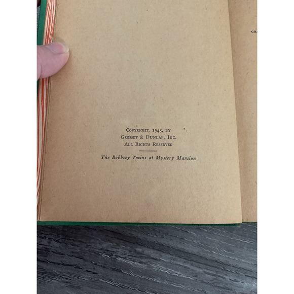 1945 The Bobbsey Twins At Mystery Mansion First Edition - Picture 5 of 16